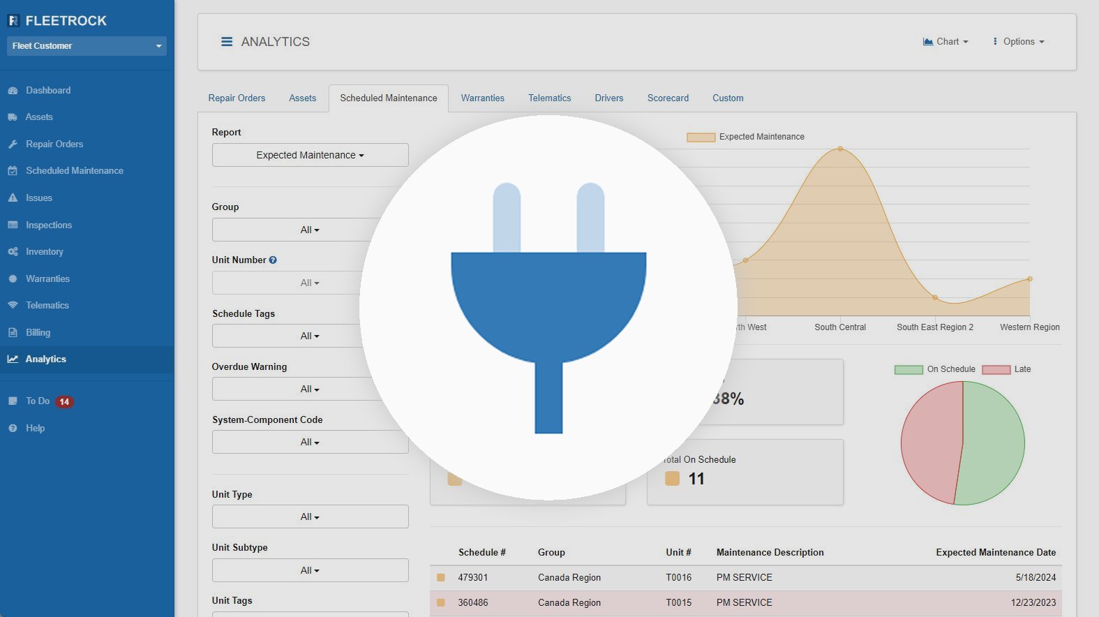 Fleet Management Integrations Screenshot
